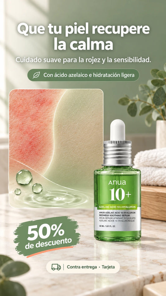 Anua Azelaic Acid 10 Hyaluron Redness Soothing Serum, 1.01 fl oz