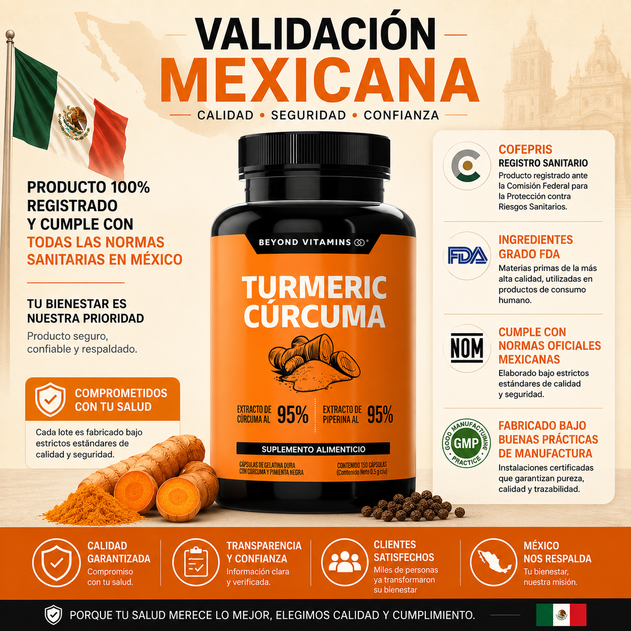 Tumeric Cúrcuma 150 capsulas