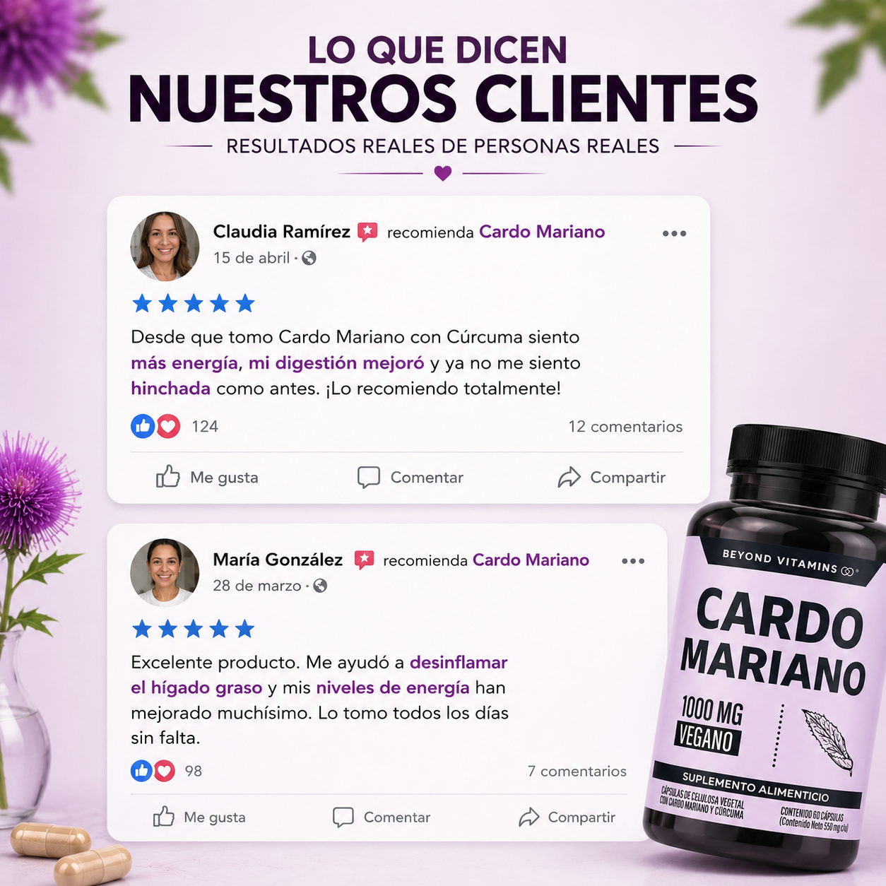 Suplemento Cardo Mariano 60 Capsulas