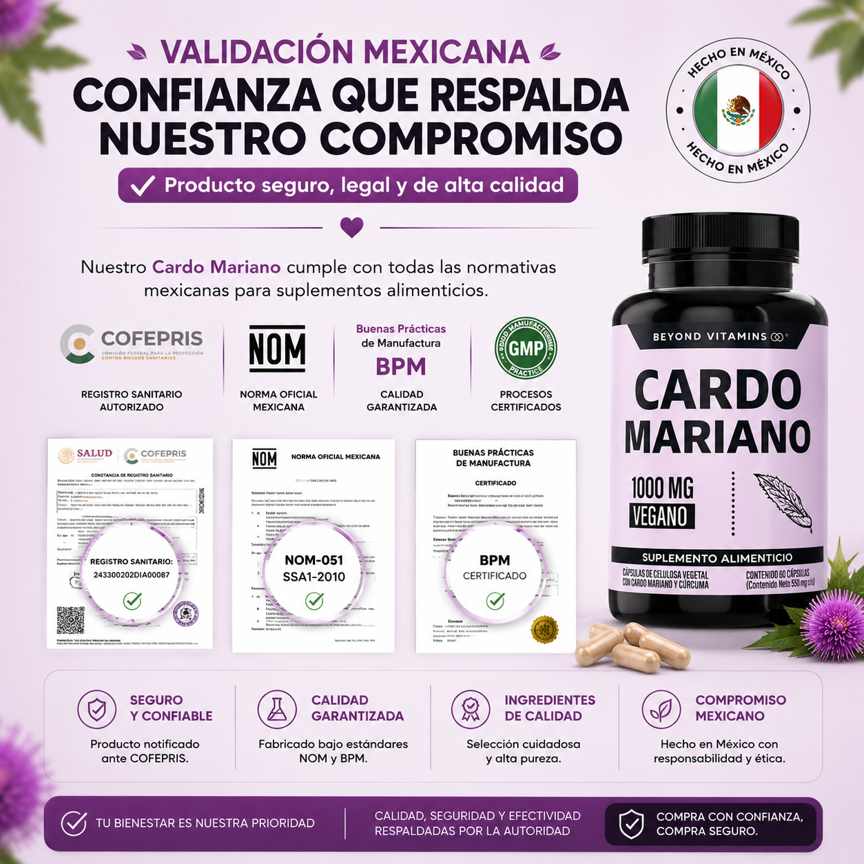 Suplemento Cardo Mariano 60 Capsulas