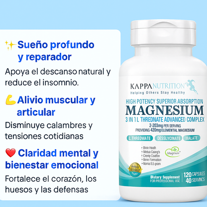 Cloruro De Magnesio Con Colageno + Vitamina D3