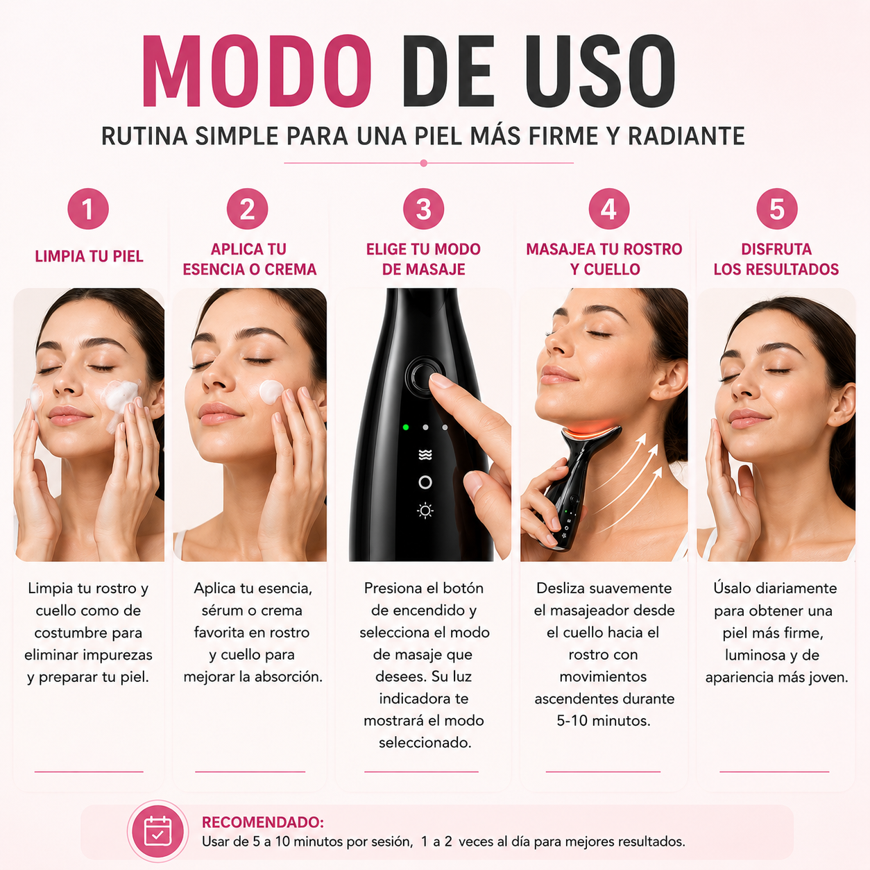 Masajeador Facial Y De Cuello